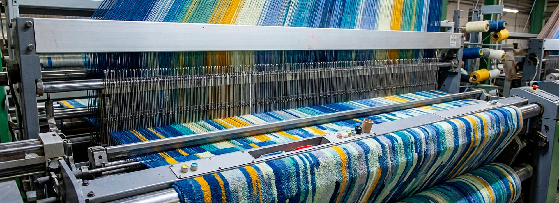 Axminster woven carpet